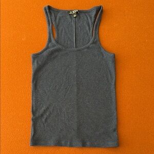 J. Crew Gray Fitted Tank Top